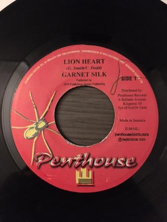 

7inch Record GARNETT SILK Lion Heart NONE Penthouse Recor 1992 Jamaica Reggae Ska Dub Used
