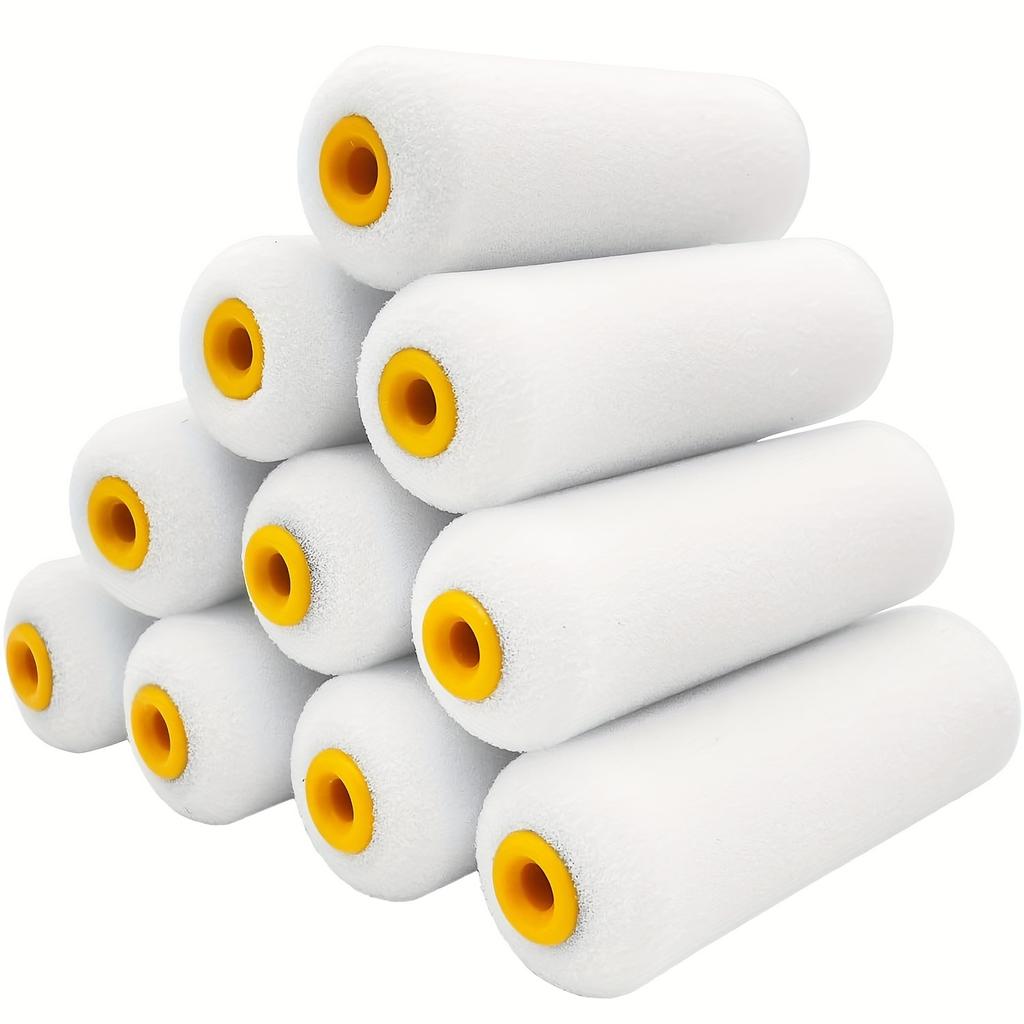 10pcs High Density Foam Coating Roller, Mini 4 Inch Foam Coating Roller for House Painting and Wallpaper Application