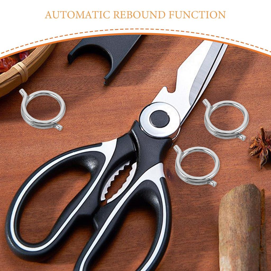 15Pcs Kitchen Shears Spring Replacement Poultry Shears Springs Longlasting Metal Springs for Poultry Scissors