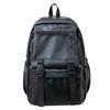Retro casual backpack large capacity new men's travel backpack soft leather business computer student schoolbag