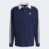 Adidas 3 Stripe Rugby Long Sleeve Polo Ke3574