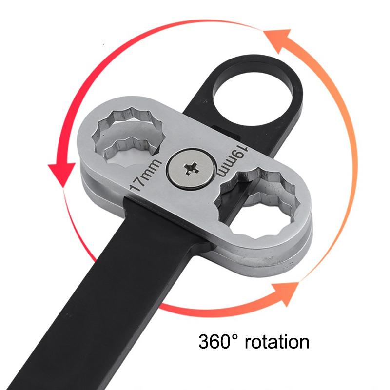 8 10 12 16 19mm 8 in 1 360° Drehung Kombinationsschlüssel Metrisch Ringmaulschlüssel für Heim- und Automobilreparatur Handwerkzeuge