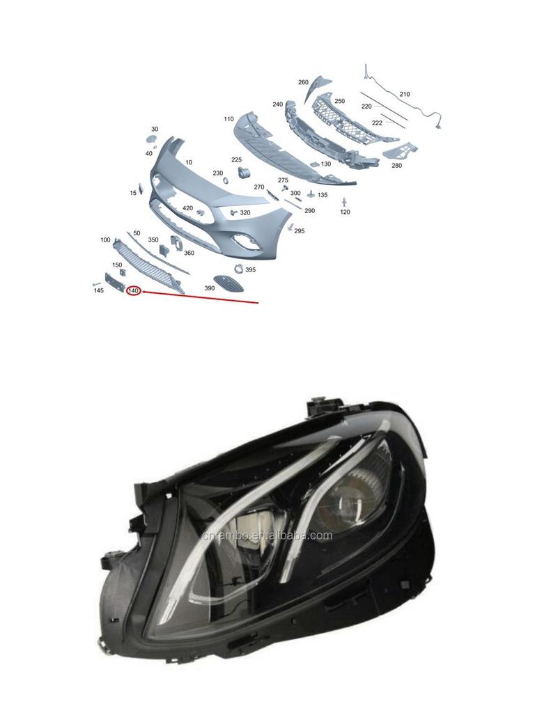 Front License Plate Holder for Mercedes-Benz W177 (2020-2023)