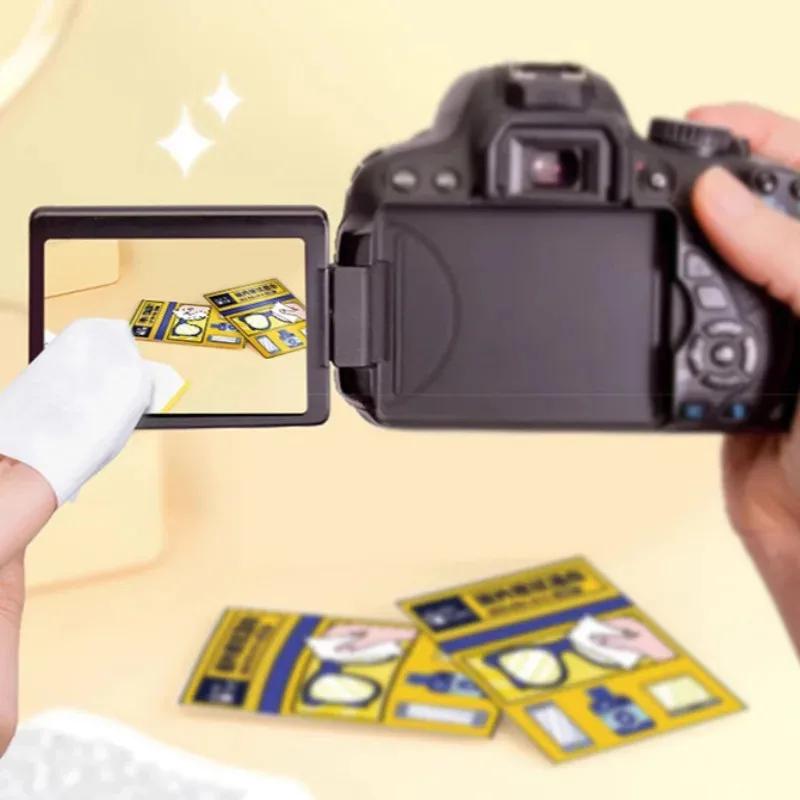 200/100 Peças Limpador de Óculos Lenço Úmido Descartável Anti-embaçante Remoção de Poeira Limpeza de Lentes Óculos de Sol Tela de Celular