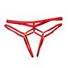 2PC/lot 1Black+1Red Women's Panties Hollow Out Lingerie Tansparent Thong Open Shoulder Strap Briefs