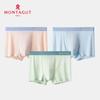 MONTAGUT Men's Ice Silk Antibacterial Boxer Briefs 3-Pack