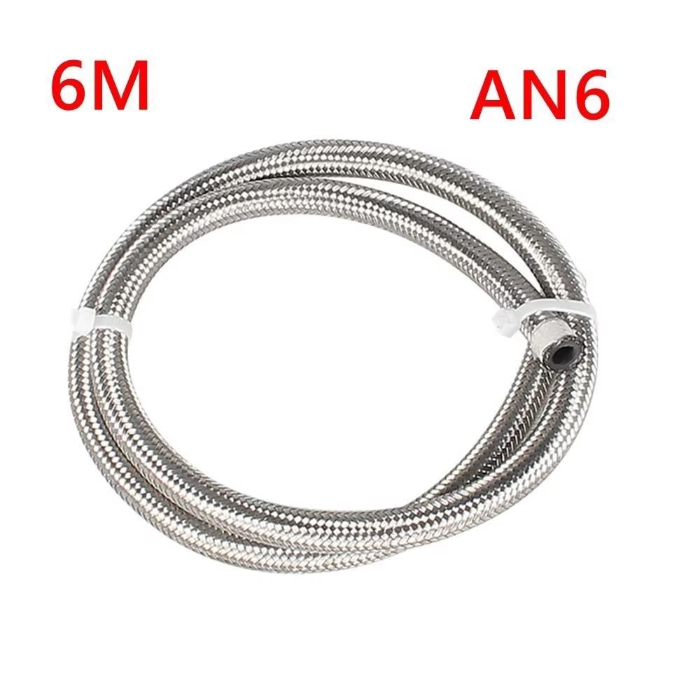 1M 3M 5M 6M AN4 AN6 AN8 AN10 AN12 16FT Ulei Combustibil Furtun Ulei Gas Racitor Furtun Linie Noua Tub Tub Nailon Impletit Linie Piese Auto