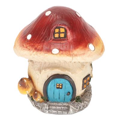 Pilzhaus Ornament Harz Wasserdicht Exquisite Pilzdekorationen für Außengärten