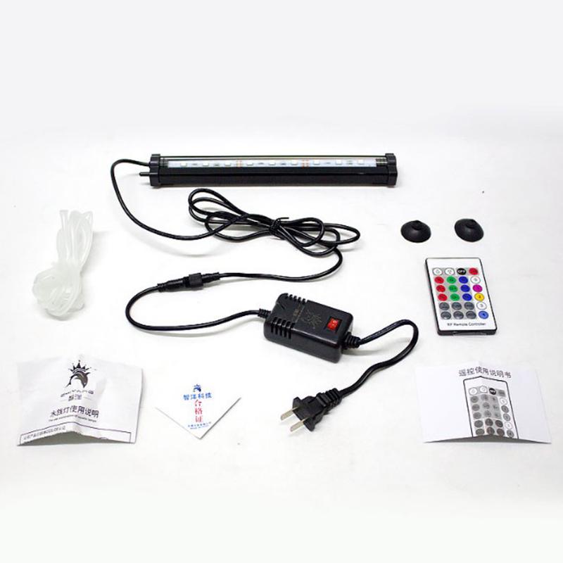 Buy 15-55Cm Blue White Rgb Led Aquarium Fish Tank Light Bar Submersible ...