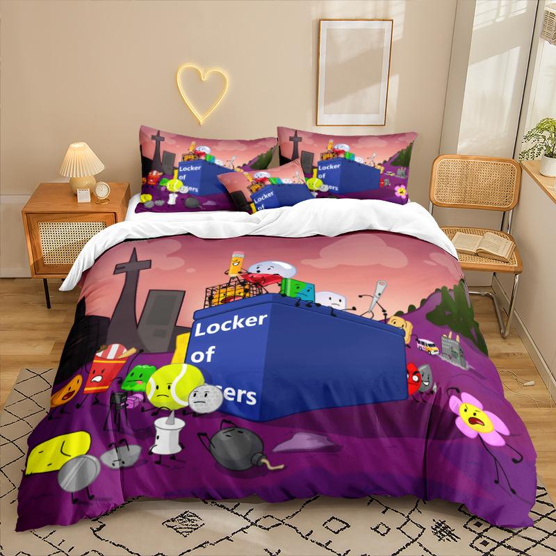 

Анимационный Сериал 3D Цифровая Печать Комплект Постельного Белья из Трех Предметов Простыня Пододеяльник 90 * 200 two-piece set