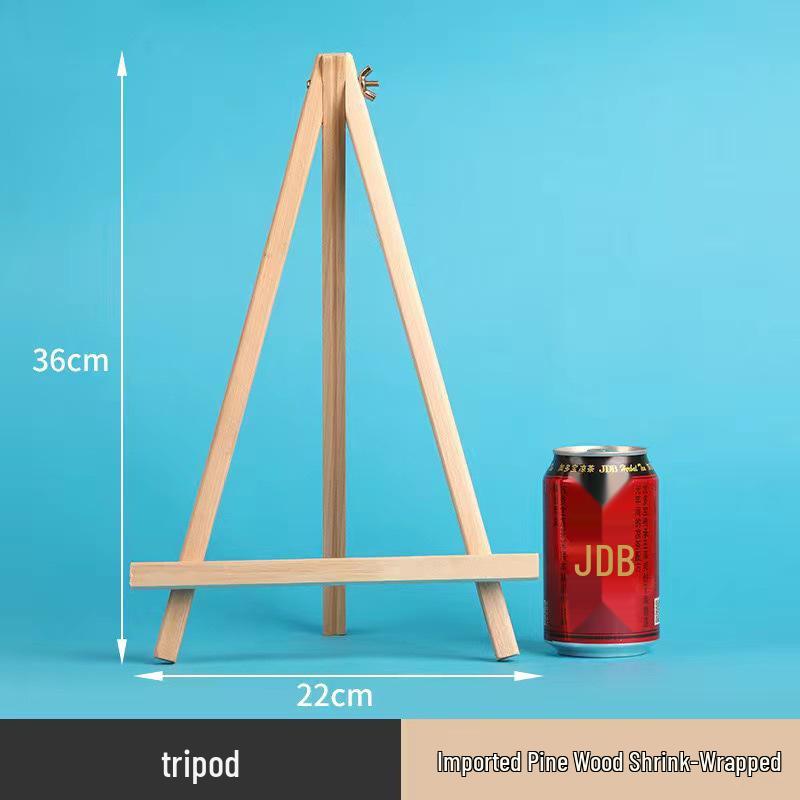 Children's Mini Folding Wooden Easel Tripod for Tabletop Art Display
