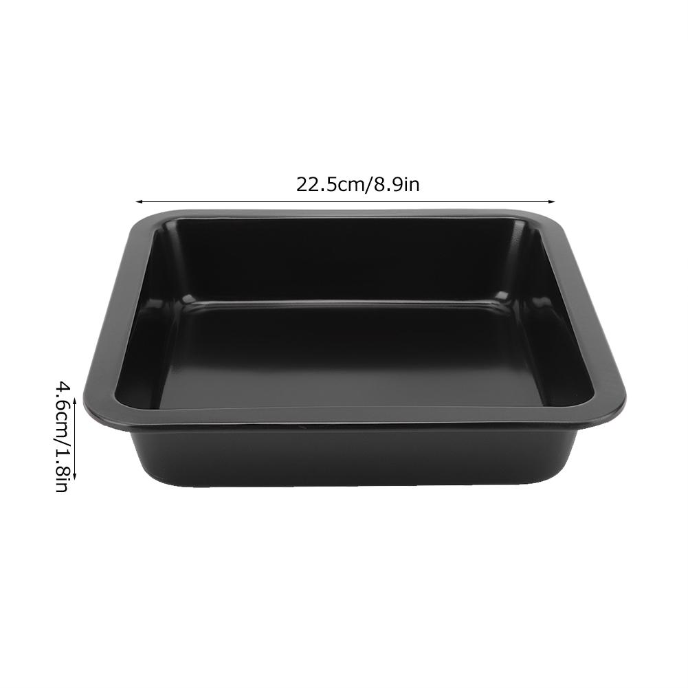 2Pcs ‑Shaped Non‑Stick Cheese Cake Pizza Mold Tray Bakeware Kitchen Baking Tools(Black )
