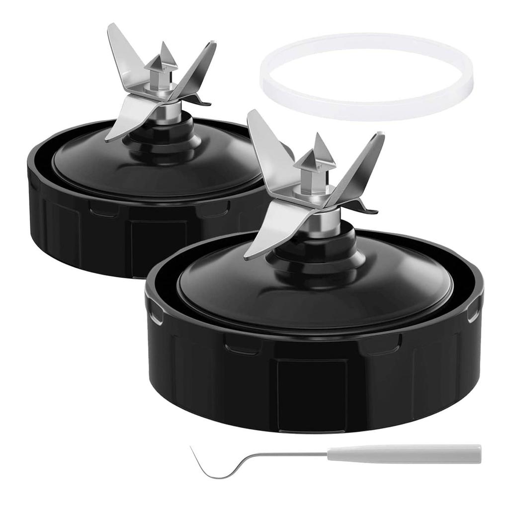 7-Fins Male Blender Blade with Rubber Gasket Replace Part Compatible for NurtiNinja AutoiQ BL480 BL482 BL642 BL682 NN102