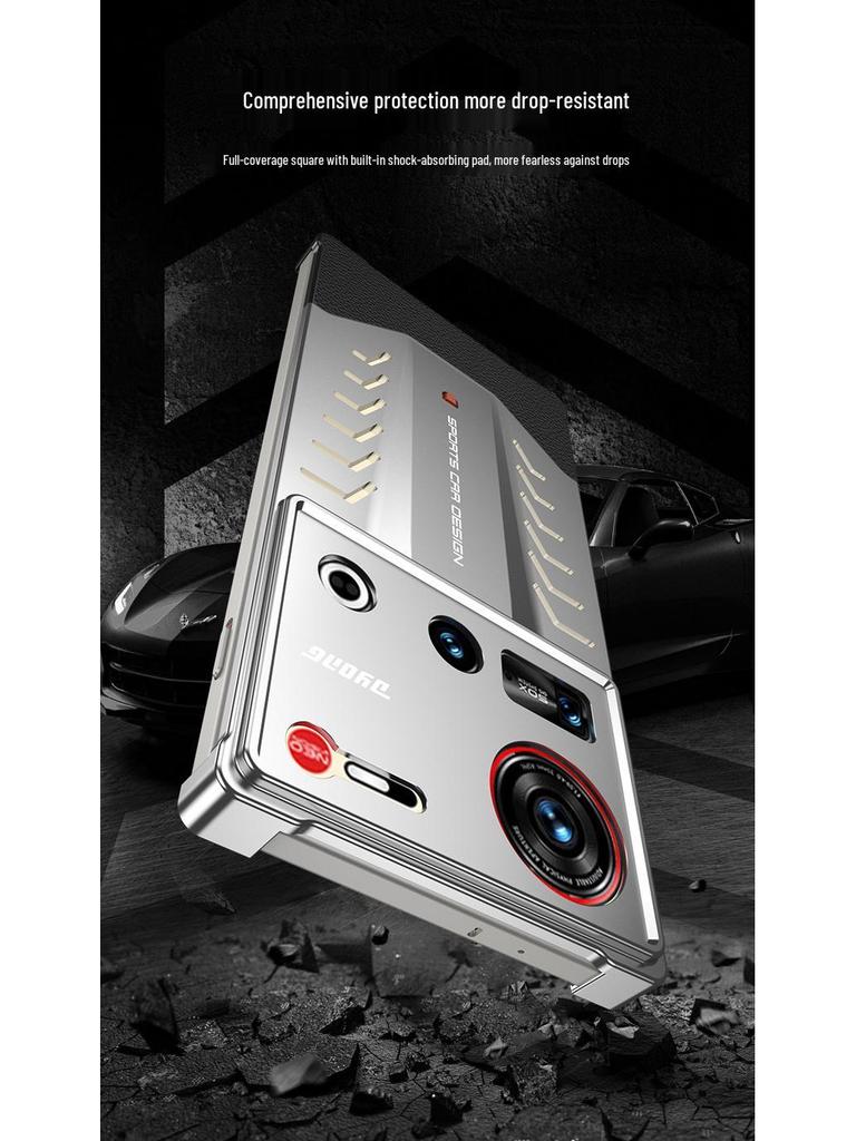 Nubia Z70 Ultra Porsche Metal Cooling Phone Case, Drop-Proof and Cross-Border Compatible