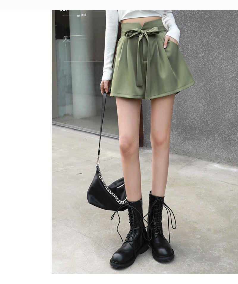 2026 Korean Style Women's High-Waisted A-Line Wide-Leg Summer Shorts - Versatile Casual