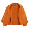 loro piana FAL3655 Elijah Palto / Elijah Palto Bebek Kaşmir Kuzu Derisi Örgü Fermuarlı Bluz Ceket S Turuncu Kullanılmış