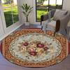 Rose Gorgeous Round Area Rug,Carpet Rug for Living Room Bedroom Sofa Playroom Decor,Non-slip Floor Mat62