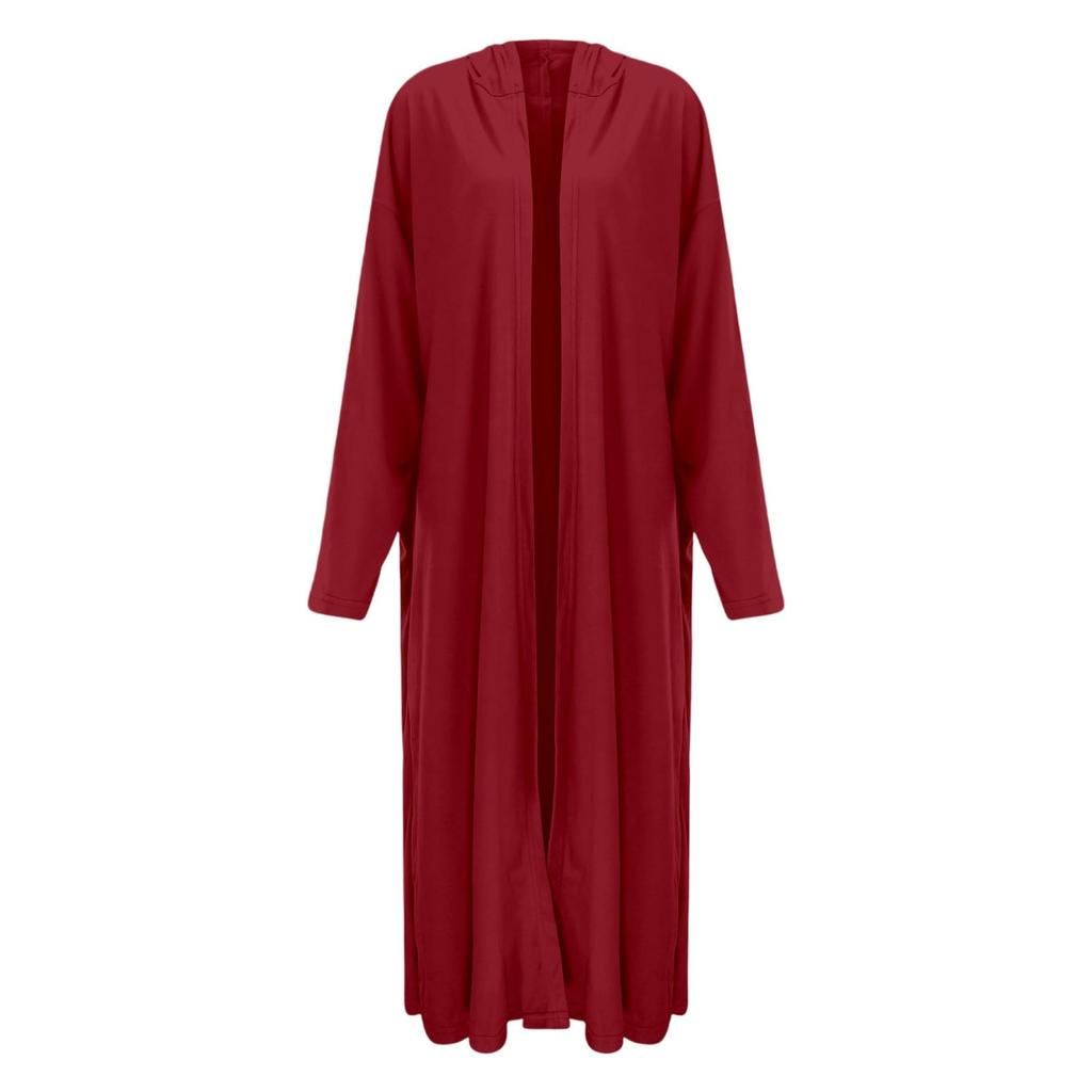 Ladies Fashion Casual Long Sleeve Round Neck Pullover Top With  Pockets