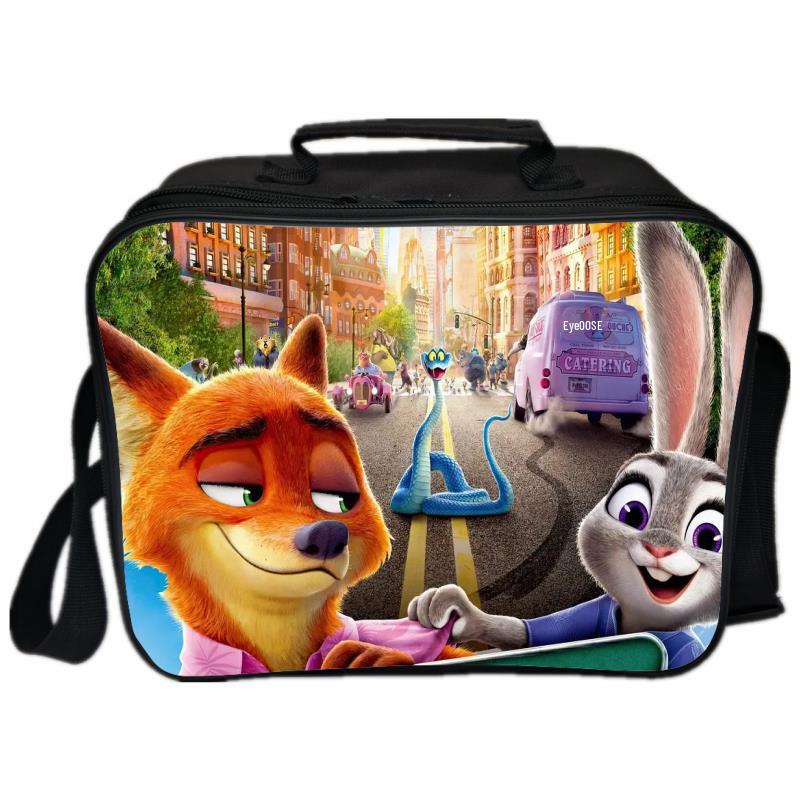 Zootopia Insulated Lunch Bag for Kids - Perfect for School & Outdoor Picnics