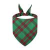All-Cotton Plaid Christmas Dog Bandana Scarf