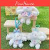 Dress Plaid Drooping Ear Rabbit Plush Keychain Backpack Pendant Cute Gift Kids