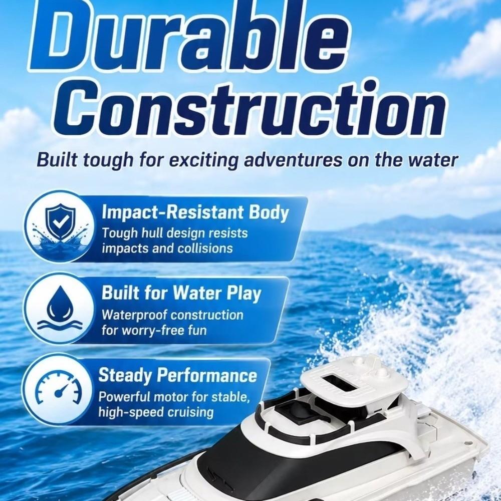 High Speed Remote Control Boat Dual Motor Speedboat Toy Toy Racing Speedboat  Summer Water Pool