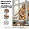 Bloemen Privacyfolie voor Ramen Statisch Hechtende Privacybeschermingsfolie Waterdichte Verwijderbare Raamfolie voor Huis Badkamer Slaapkamer Keuken Decoratie