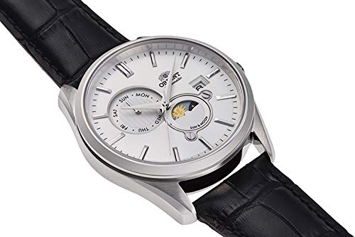 Orient SUN&MOON Automatic Wristwatch RN-AK0305S Contemporary Mechanical Automatic Men's White Silver