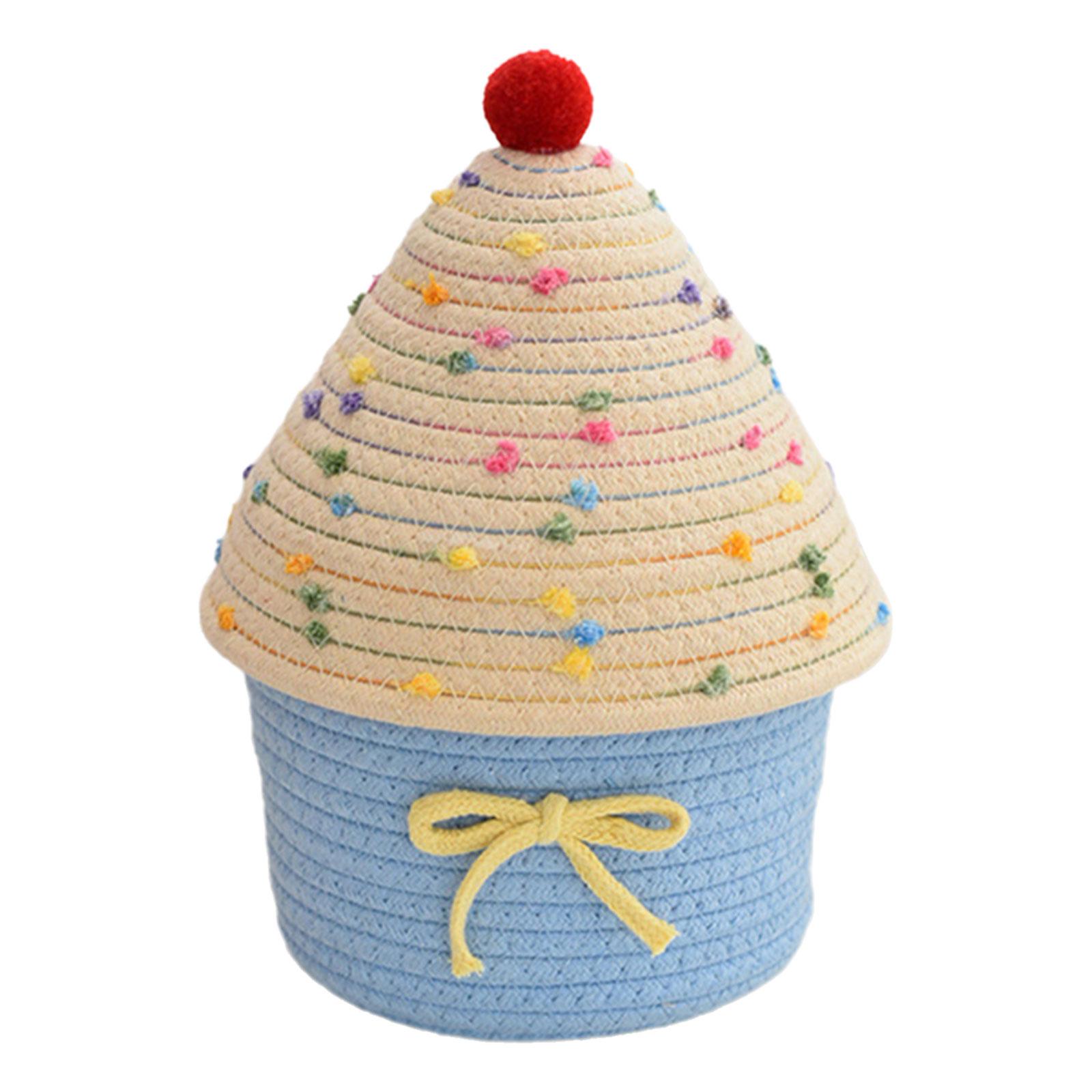 

Прочная хлопковая корзина для хранения, ручной работы, домашний аксессуар, переносная, для стола и кофейных принадлежностей, организация стола D