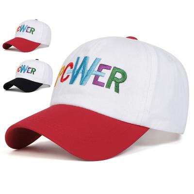 Unisex PCWER Letter Embroidery Baseball Caps Adjustable Casual Hats Spring and Autumn Outdoor Sunscreen Hat