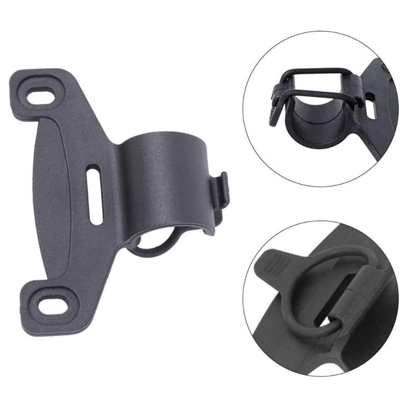 Plastic Bicycles Pump Holder Fixed Clip Bracket Bike Air Pumps Frame for Mountain Bikes, Road Bikes, Outdoor Cycling