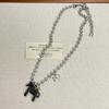 Cute Enamel Pony Pendant Necklace Trendy Blogger Inspired Jewelry Gift Sweet Style Layering Chain For Women