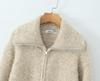 European Style 2025 Women's Double Zipper Lapel Knit Cardigan