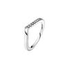 Pandora Timeless Fashion Single-Sided Wishbone 925 Silver Ring Women ring 192394C01