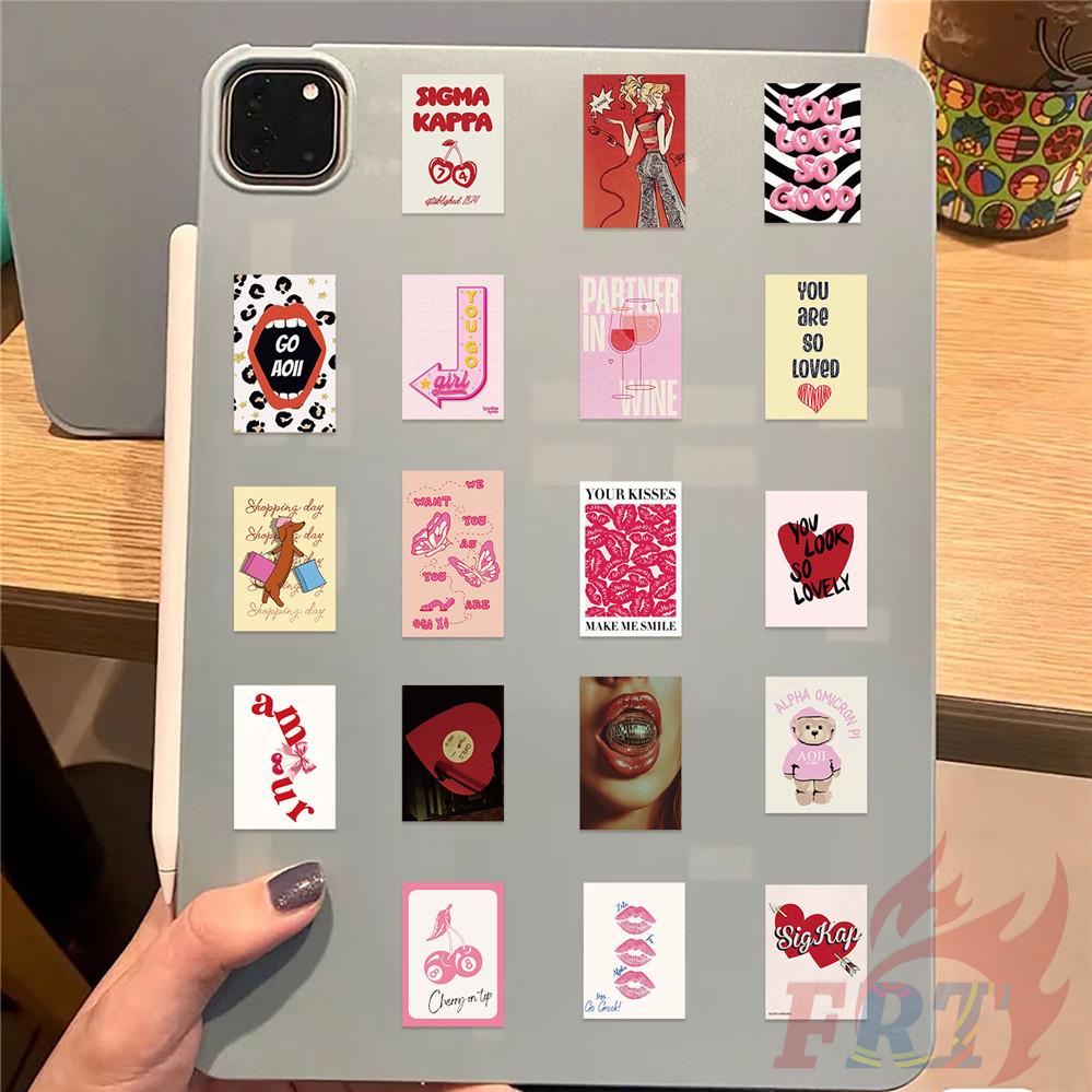 100 Stück/Set Downtown Y2K Girls Art Series 03 Mini-Poster-Aufkleber DIY Mode-Abziehbilder Aufkleber