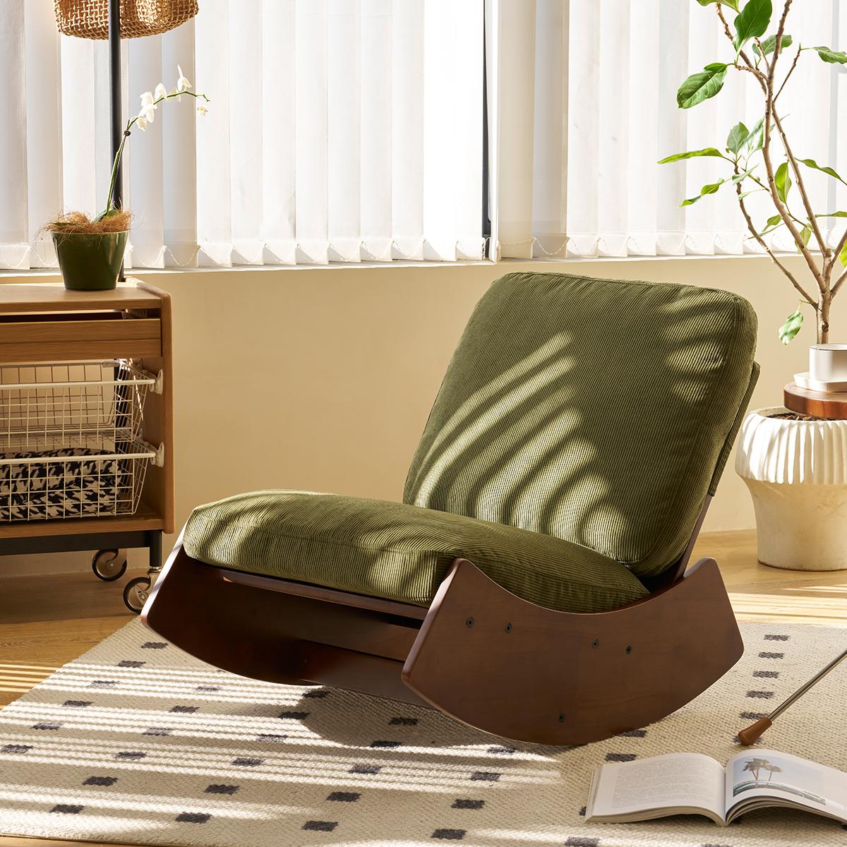 Comfortable Glider Rocking Chair, High-Quality Upholstery