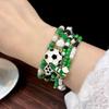 [Wrist Ball Soul] World Cup Bracelet European and American New Football Bracelet Rice Bead Beaded Bracelet