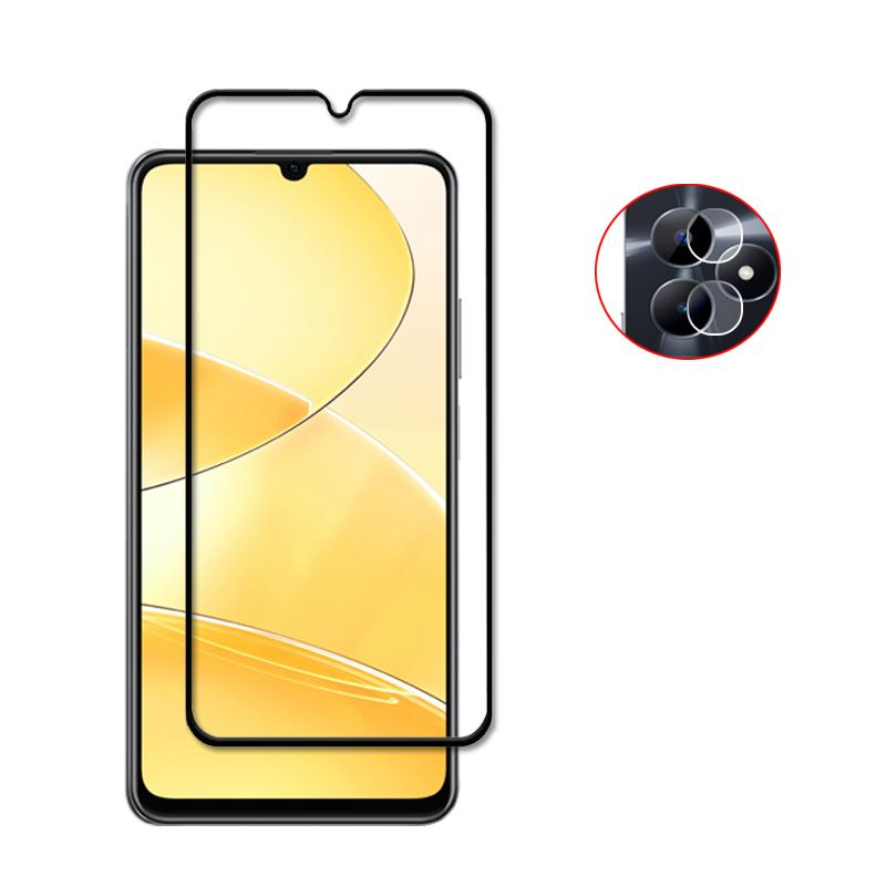 Full Cover Glass For Realme C51 Tempered Glass For Realme C51 Screen Protector Protective Phone Lens Film For Realme C51