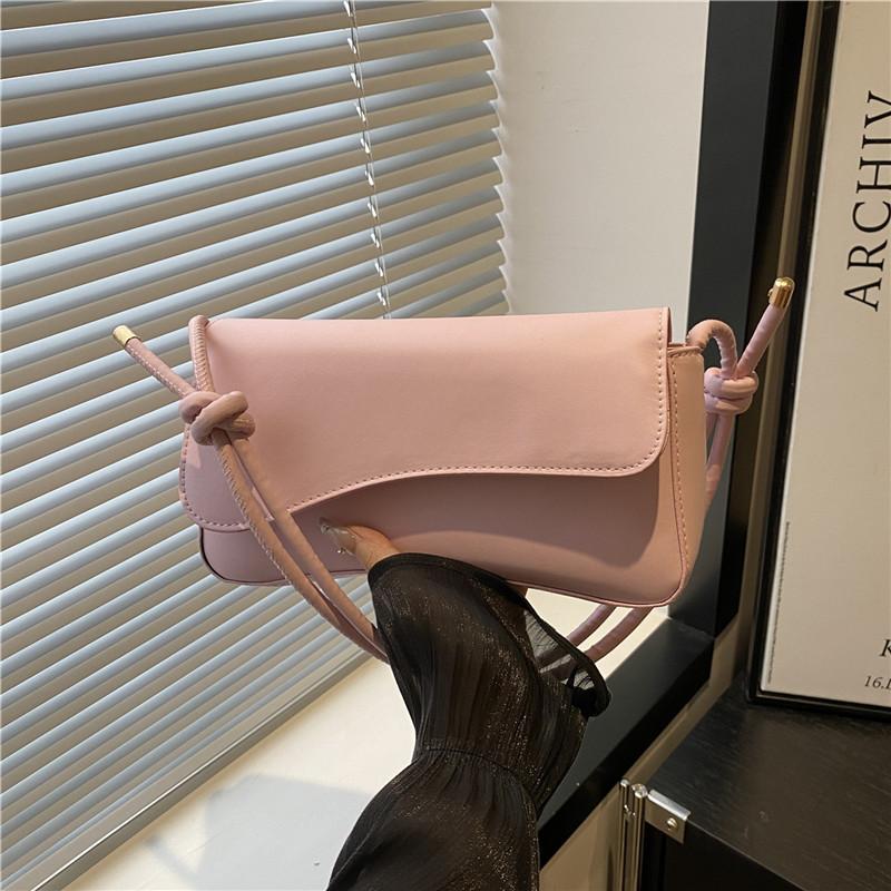 New Commuter Armpit Fashion Simple Flip Shoulder Bag Small Square Bag Versatile Handbag Women