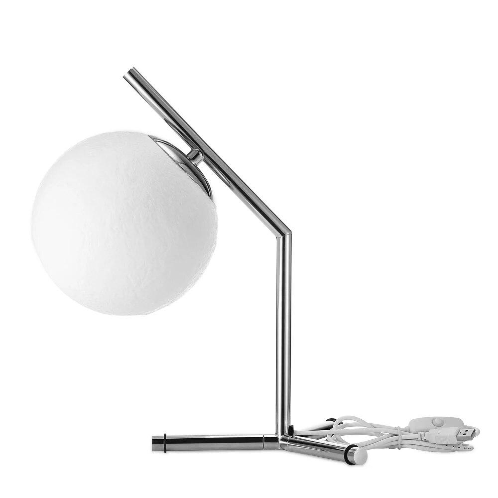 Original 3D Printing Moon Night Lamp Desktop Light For Bedroom Study Home Decoration Lighting
