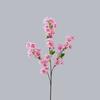 Elegant Artificial Peach Blossom Branch Real Touch Fake Flower Silk Cherry Blossom  Wedding Decor
