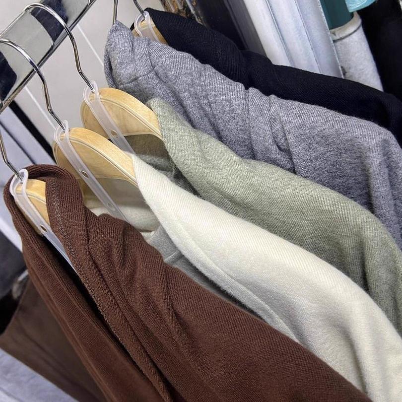  Cross-border European and American Autumn New Pullover Temperament Casual Simple Top Knitted Straight Skirt Women's Clothing