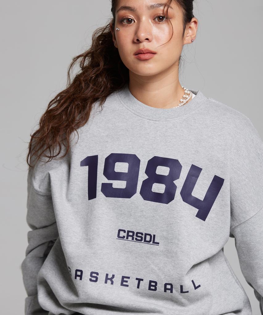 CREAM SODA LAB 1984 Basketball Sweatshirt Gray