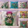Disastrous Life S-Saiki K Cushion Cover Summer Coolness Linen Fabric Double-Sided Printing Pillow Case Sofa Home Decor Gift