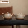 Ancient Zhiye Wood-fired Porcelain Teapot Handmade Tea Infuser Pot Tea Maker Kettle With Filter Drinkware Supplies Ornament Gift