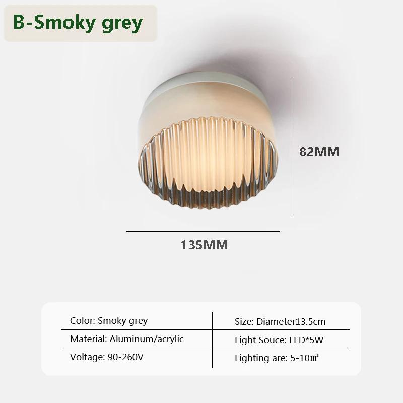 Nordic LED Ceiling lights Waterproof Wall lamp For  Bathroom Balcony Bedroom Entrance Indoor lighting Glass ceiling Lamp
