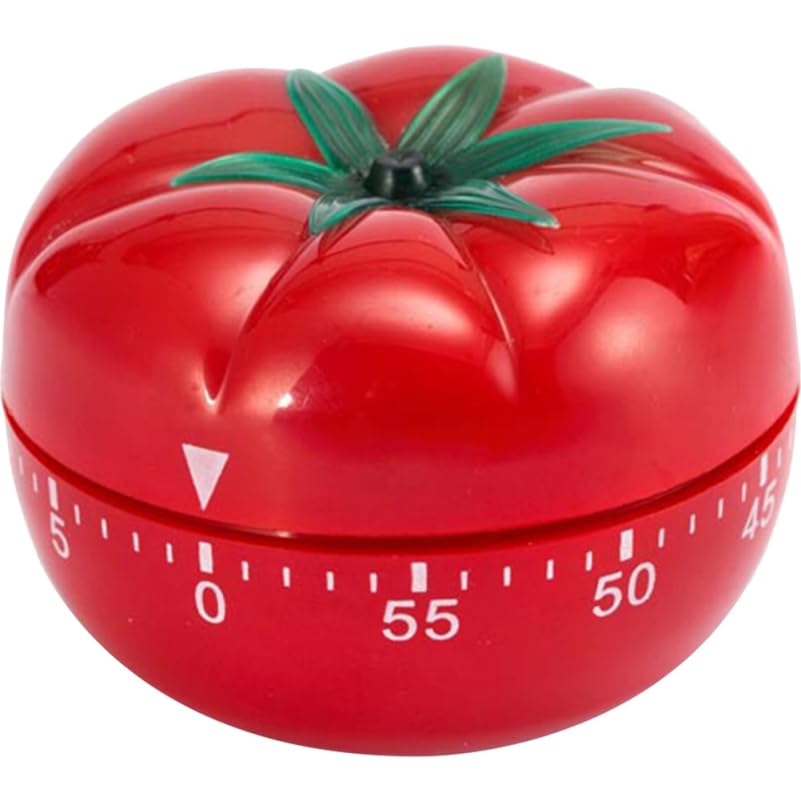 

YARDWE Kitchen Timer, Tomato Design, Cute Cooking Clock, Mechanical Alarm, Easy to Read, for Home Cooking