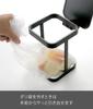 Yamazaki Eco-Friendly Plastic Bag Holder with Lid, Tower, Black, 3331