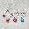 Stylish Keychain For Music Lovers Easy To And Durable Alloy Guitar Pendants Keychain Key Chains