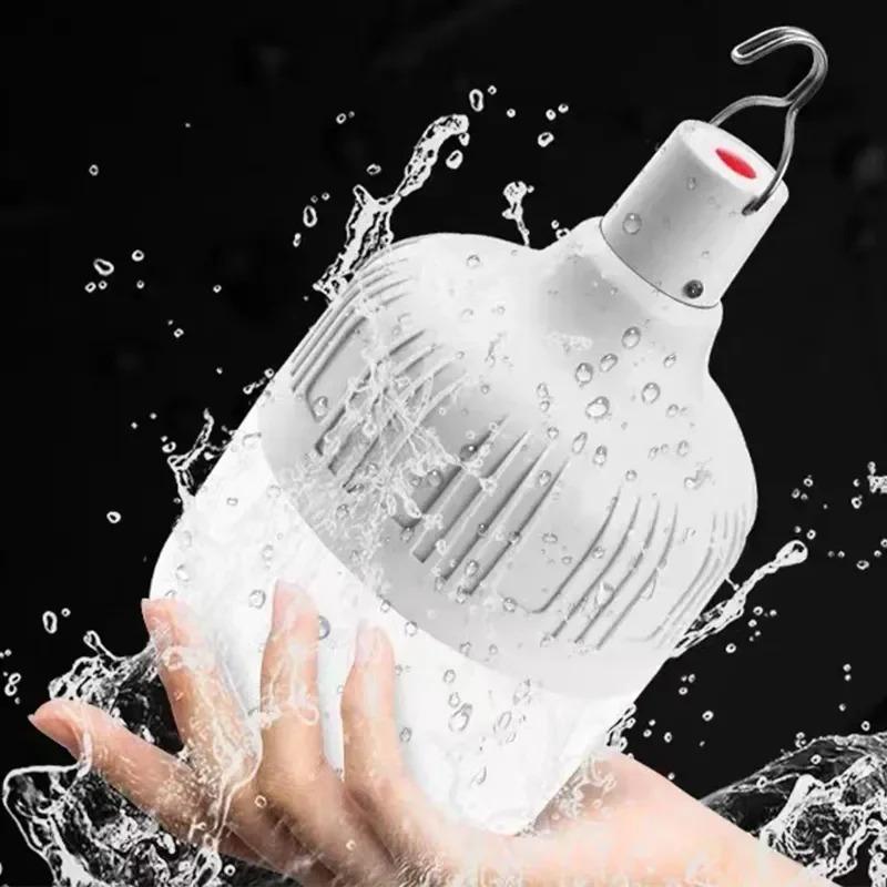 USB Rechargeable LED Emergency Light Portable Lantern Lighting Power Outage Outdoor Hiking BBQ Camping Light bulb Flashlight
